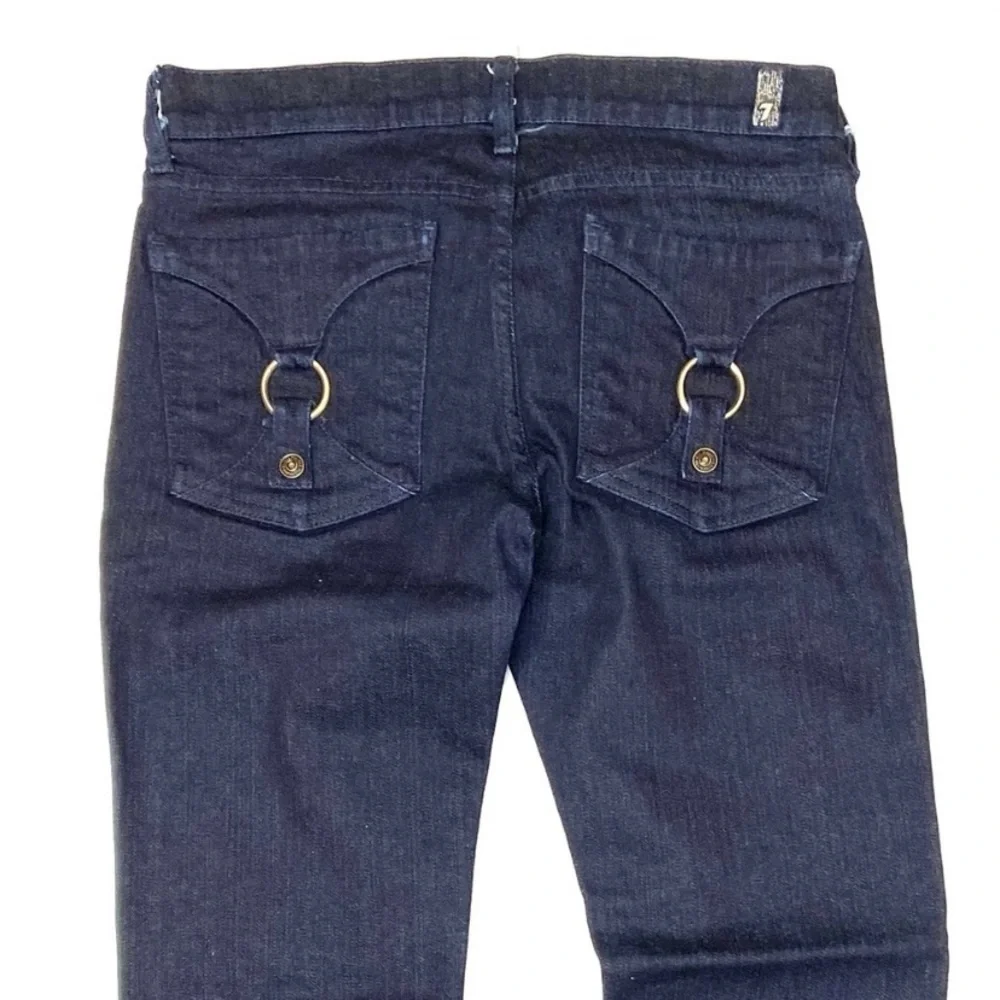 7 FOR ALL MANKIND Straight Leg Jeans with Pocket Detail